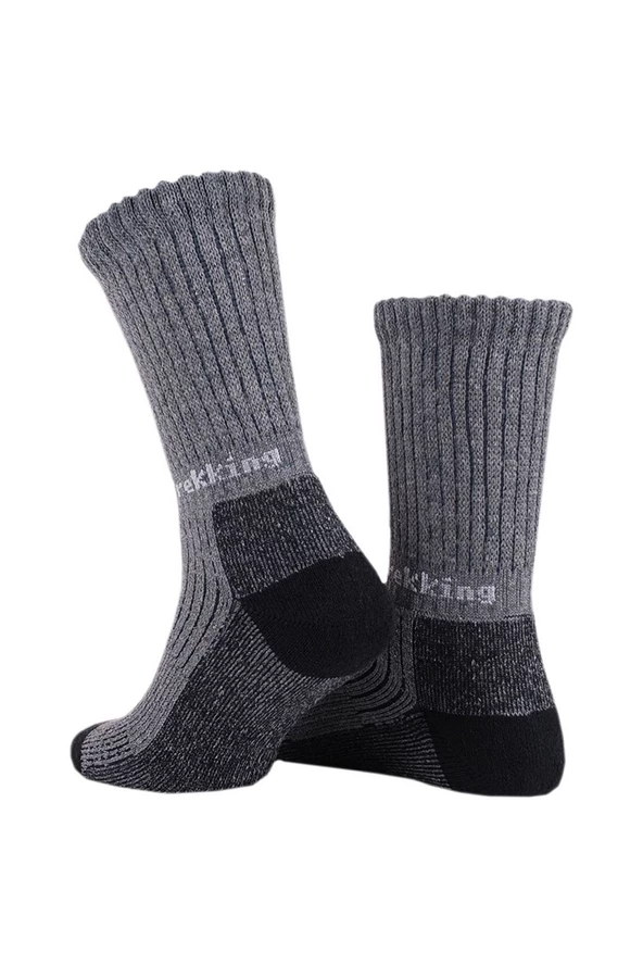 Thermoform Trekking Yürüyüş Kampçı Avcı Çorap Antrasit - Resim 2