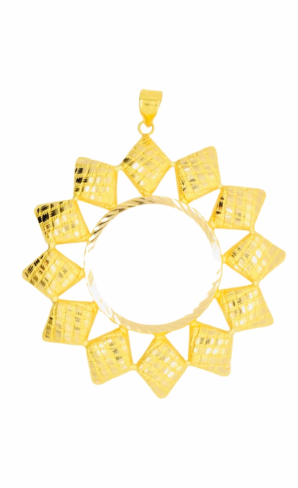 Cigold 22 Ayar Altın Taşsız Kolye Ucu OA-K1KLUC0680025586