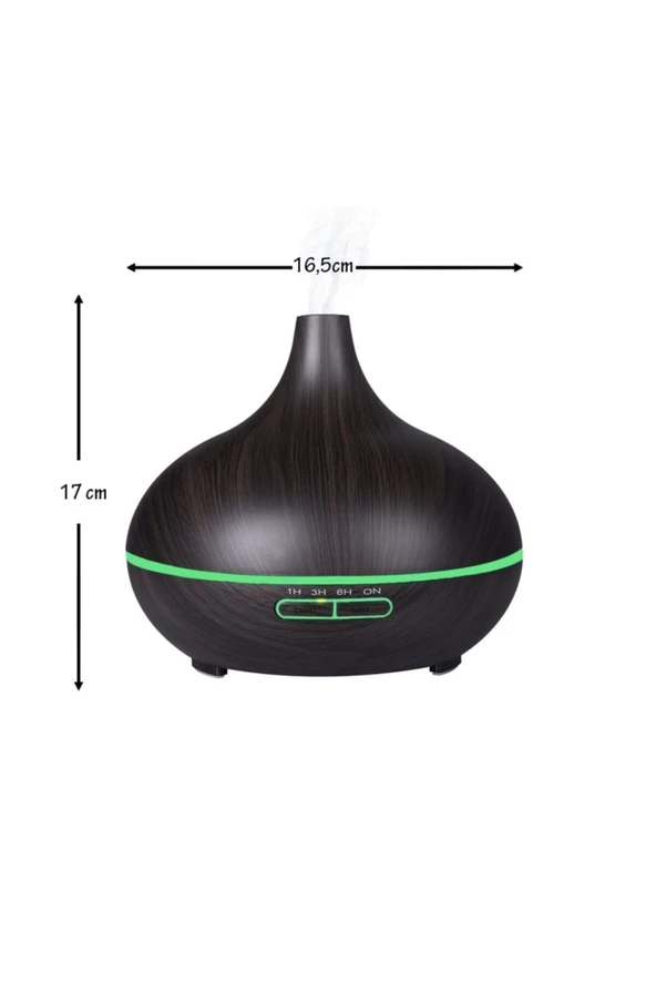 Aroma Difüzör Gece Işığı 7 Led Nemlendirici Kumandalı Buhar Makinesi 550ML. - 9