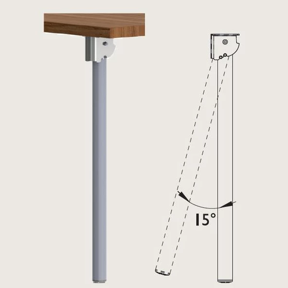 Gürçay Katlanabilir Metal Kamp Masa Ayağı (4'lü) - 4
