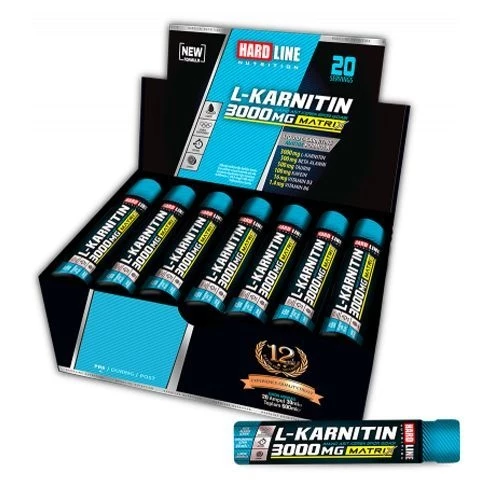 Hardline L-Karnitin Matrix 3000 Mg 20 Ampul