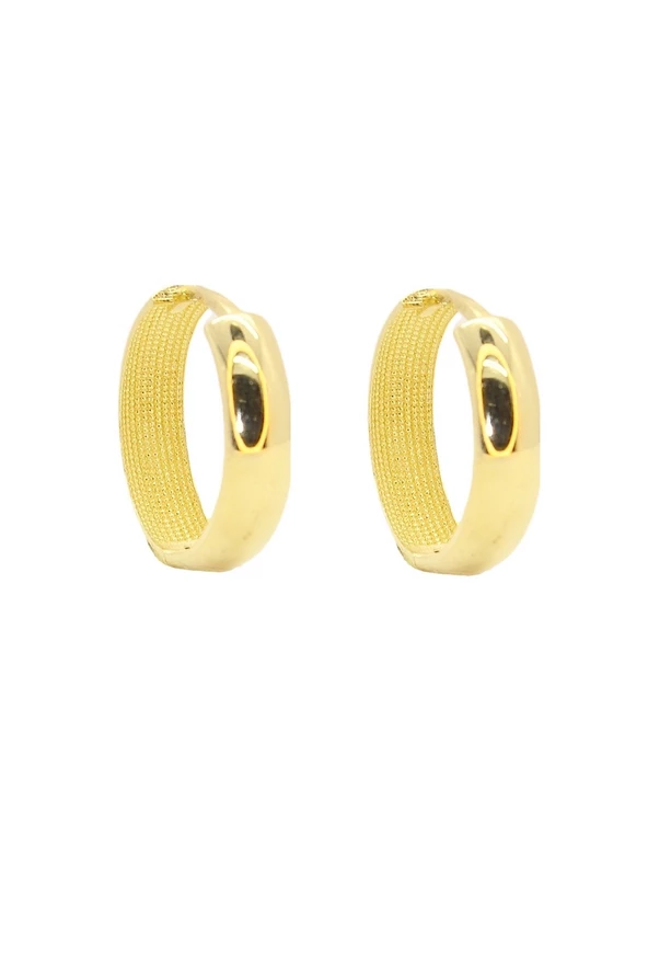 Cigold Taşsız Küpe 14  Ayar Altın 3.80 Gr OA-K101026913