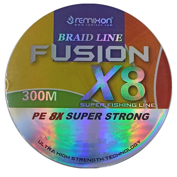 Remixon Fusion X8 300m Multicolor Renkli İp Misina - 4