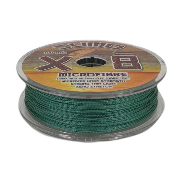 Effe Sumo X8 İp Misina 100m Polietilen MicroFiber İp Misina Yeşil - 2