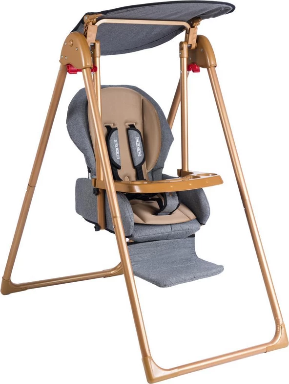 Tommybaby Crazy Gold Salıncak Bebek Çocuk Salıncağı Mama Sandalyesi - 6