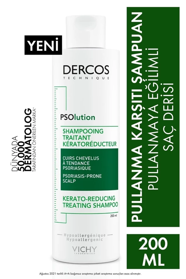 Vichy Dercos PSOlution Pullanmaya Karşı Bakım Şampuanı 200 ml ürün görseli 1