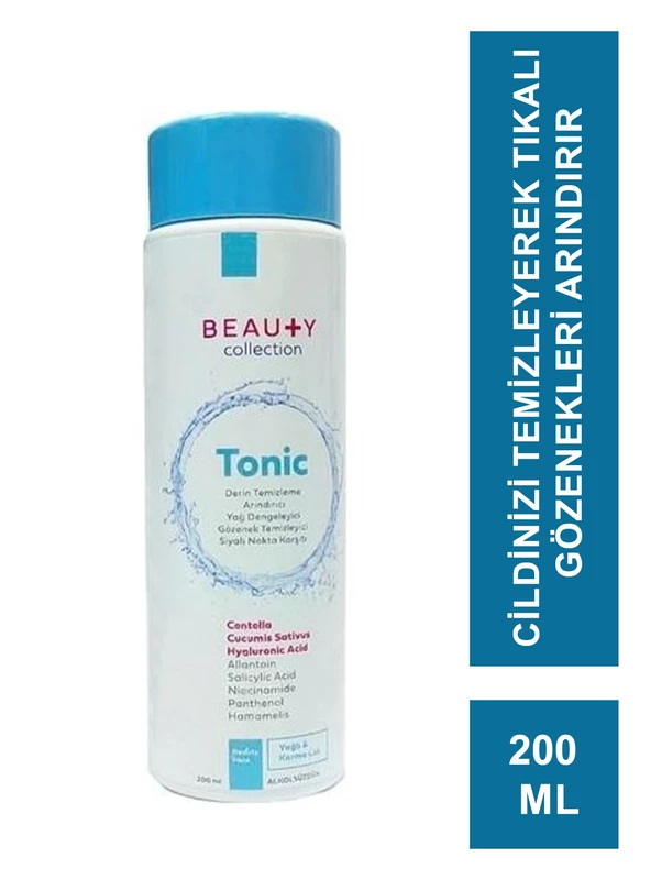 Beauty Face Yağlı ve Karma Ciltler İçin Temizleyici Tonik 200 ml (S.K.T 11-2026)