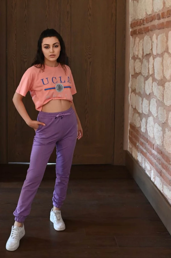 Kadın Desenli Eşofman Takımı 3349-22 - 6