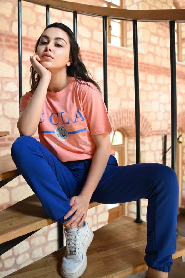 Kadın Desenli Eşofman Takımı 3349-22 - 10