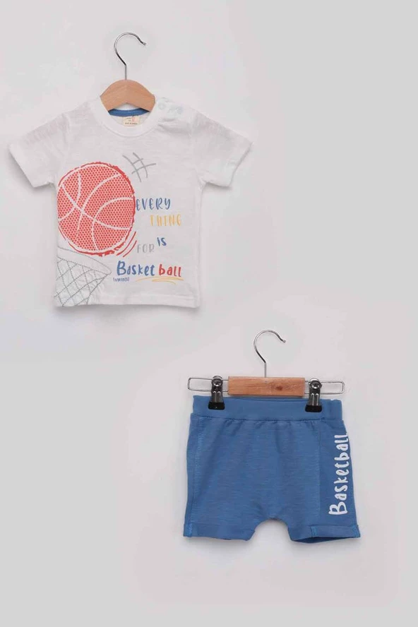 Luminoso *  Basketball Erkek Çocuk Şortlu Takım | Mavi   Luminoso JİBOWE orjinal ürünler satıcısı
