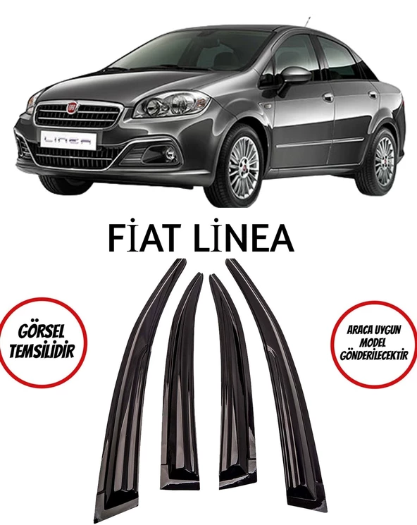 Fiat Linea Cam Rüzgarlığı 4lü 2007 ve Sonrası