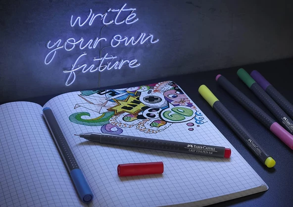 Faber-Castell Grip Finepen Fineliner 0.4 Keçe Uçlu Kalem - 2