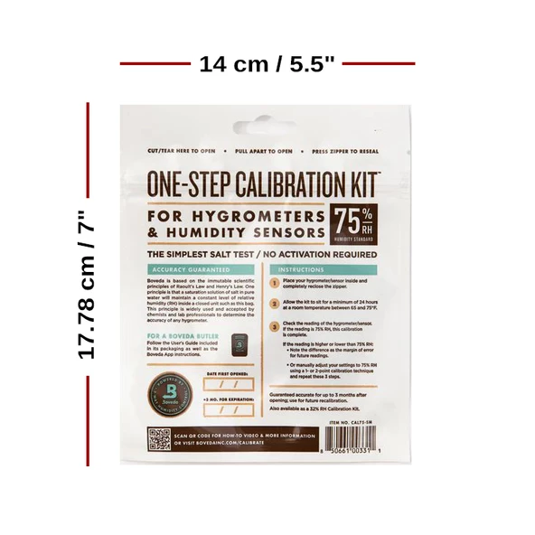 BOVEDA Humidor Higrometre Nem Ölçer Kalibrasyon Seti - 2