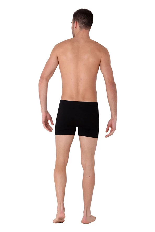 Thermoform Bambu Erkek Şort Siyah 3'lü Paket - 4