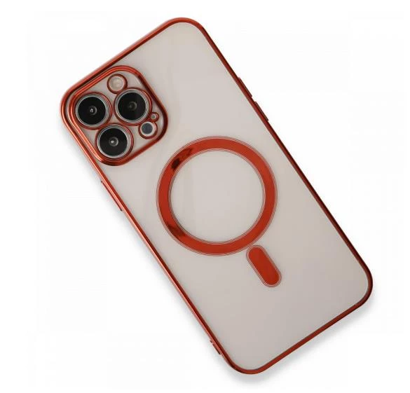 İphone 14 Magsafe Uyumlu Parlak Lazer Kapak - Resim 7