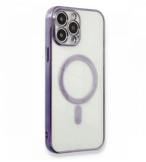 İphone 14 Magsafe Uyumlu Parlak Lazer Kapak - Resim 5