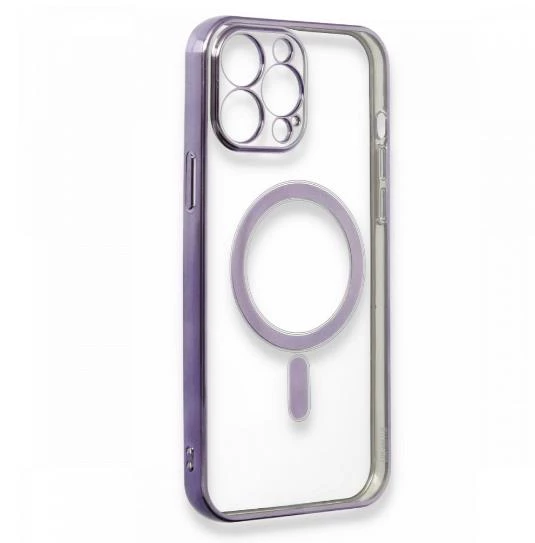 İphone 14 Magsafe Uyumlu Parlak Lazer Kapak - Resim 9