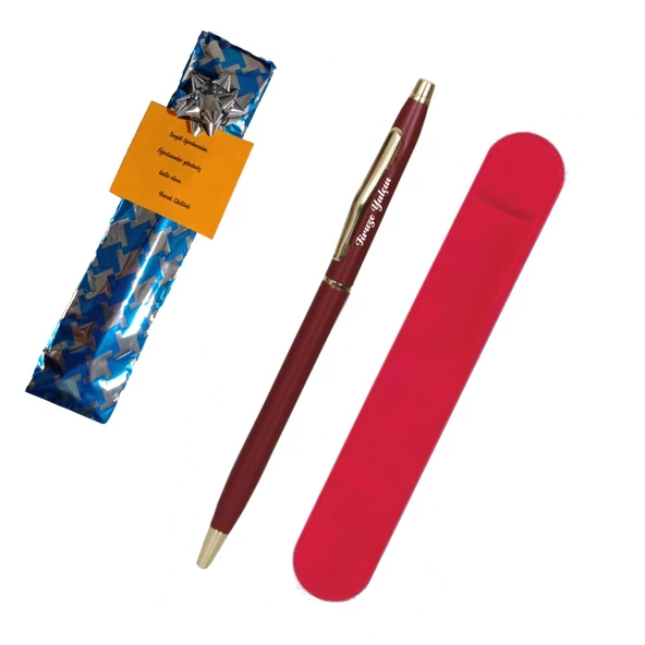 İsme Kişiye Özel Çevirmeli İnce Tükenmez Kalem Öğretmenler Günü - 3