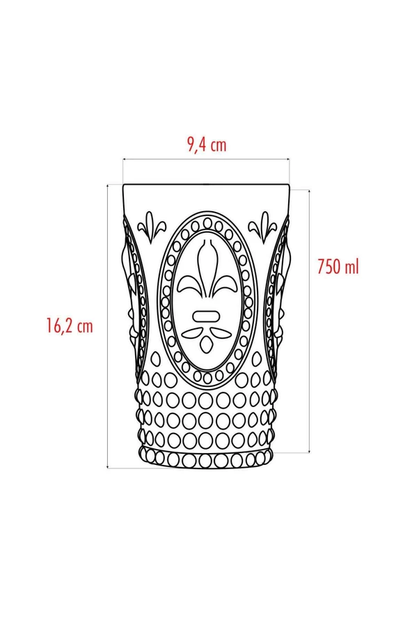 Akrilik Aquamarin Tekli Uzun Bardak & Su Meşrubat Bardağı 750 ml ( Büyük Boy & Cam Değildir ) - 4