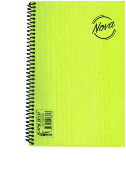 72 Yaprak Kareli Defter Orta Boy Spiralli  Plastik Kapak 1 Adet - 6