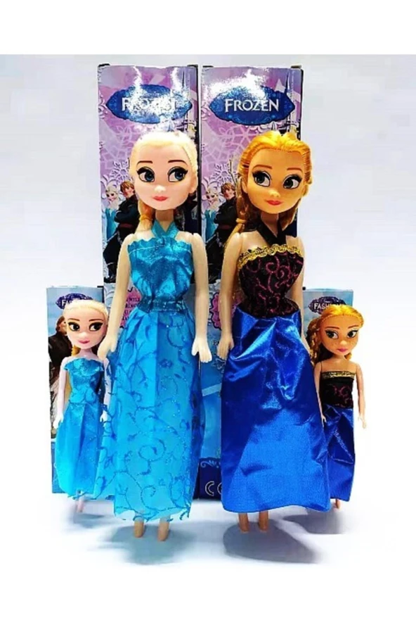 Karlar Ülkesi Elsa Ve Anna 4lü Et Bebek Set - Resim 4