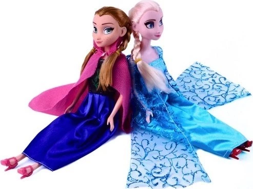Disney Frozen Karlar Ülkesi Bebek Elsa Anna + Asa Taç ve Saç - 5