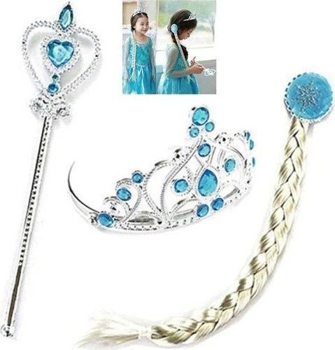 Disney Frozen Karlar Ülkesi Bebek Elsa Anna + Asa Taç ve Saç - 3