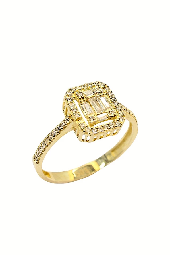 Cigold Taşlı Yüzük 14 Ayar Altın 2.01 Gr OA-K21601027479