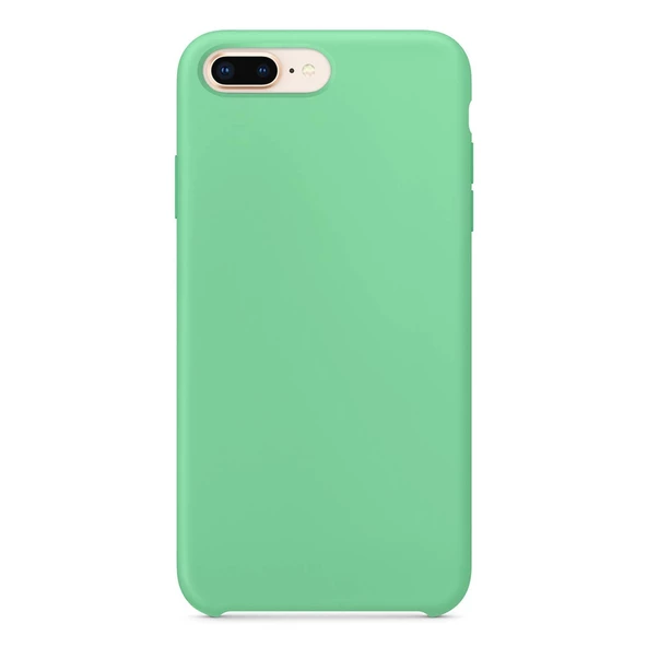 Apple iPhone 7 Plus Altı Açık Liquit Lansman Silikon Mint Yeşil - 2