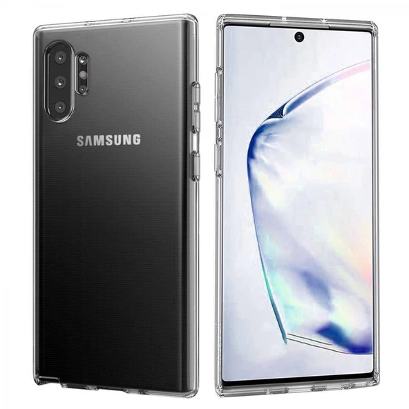 Samsung Galaxy Note 10 Plus Ultra İnce Silikon Kılıf Şeffaf