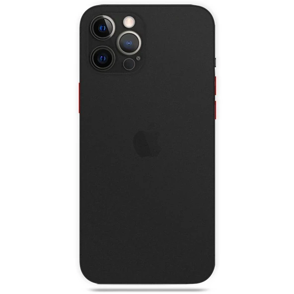 Apple iPhone 13 Pro Max 6.7'' Transparent Slim Case Siyah