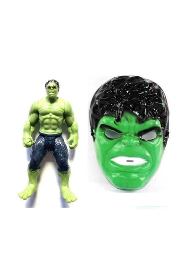 Oyuncak Hulk Figür Ve Hulk Maskesi Ikisi Birarada