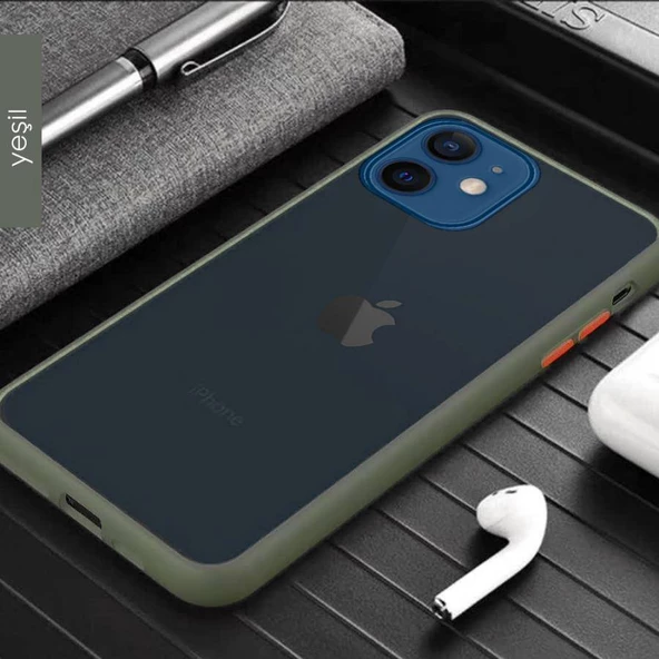 Apple iPhone 12 Mini 5.4'' Business Cover Yeşil - 2