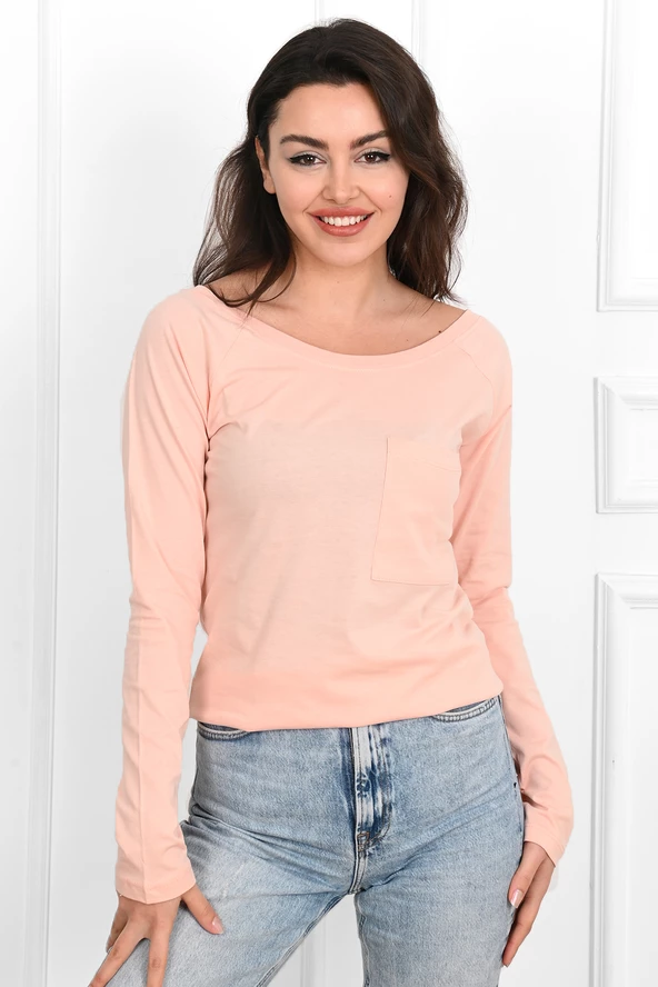 Kadın Geniş Yakalı Sweatshirt 9131-23 - 10