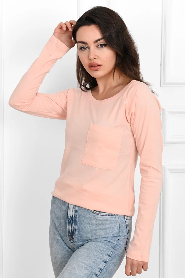 Kadın Geniş Yakalı Sweatshirt 9131-23 - 8