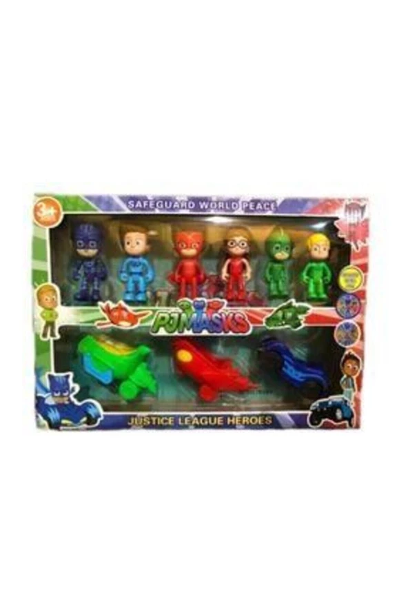 Pj Masks Yeni Sezon Büyük Set Pijamaskeliler Figür Seti 6 Kalekter 3 Araba Lı 9 Lu Set