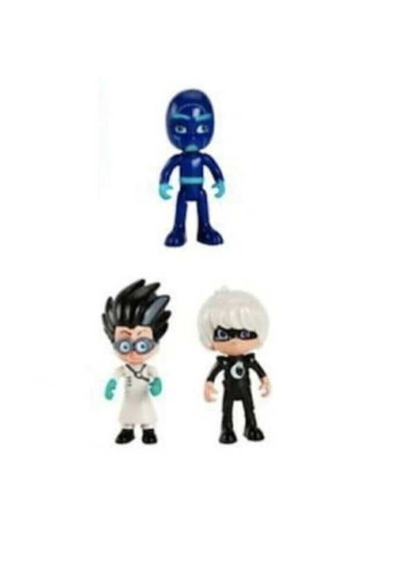 3lü Pjmasks Figür Oyuncakları Pijamaskeliler Figür Seti Romeo Gece Ninjası Ay Kız - 2