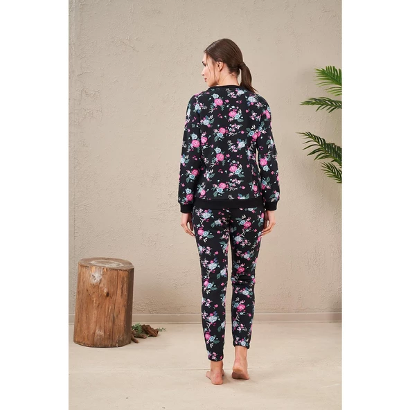 PJS 23569 Kadın Desenli Pijama Takım - 9