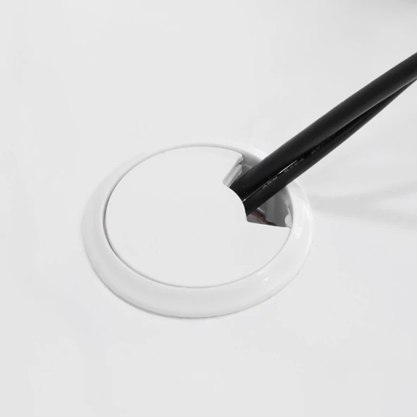 Masa Üstü Kablo Kanalı Deliği Kapağı Masa Kapağı 6 cm - 3