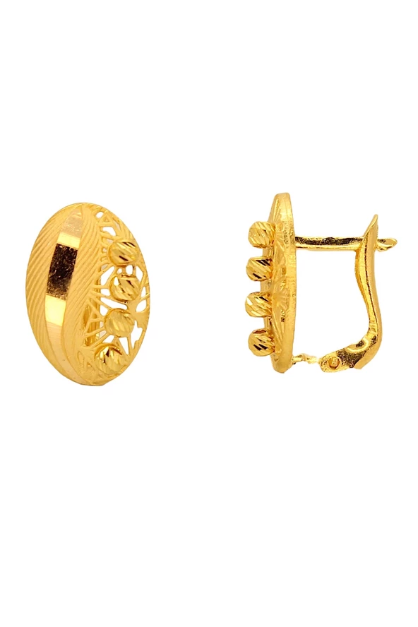 Cigold Taşsız Küpe 22 Ayar Altın 4.10 Gr OA-C1TB01028031