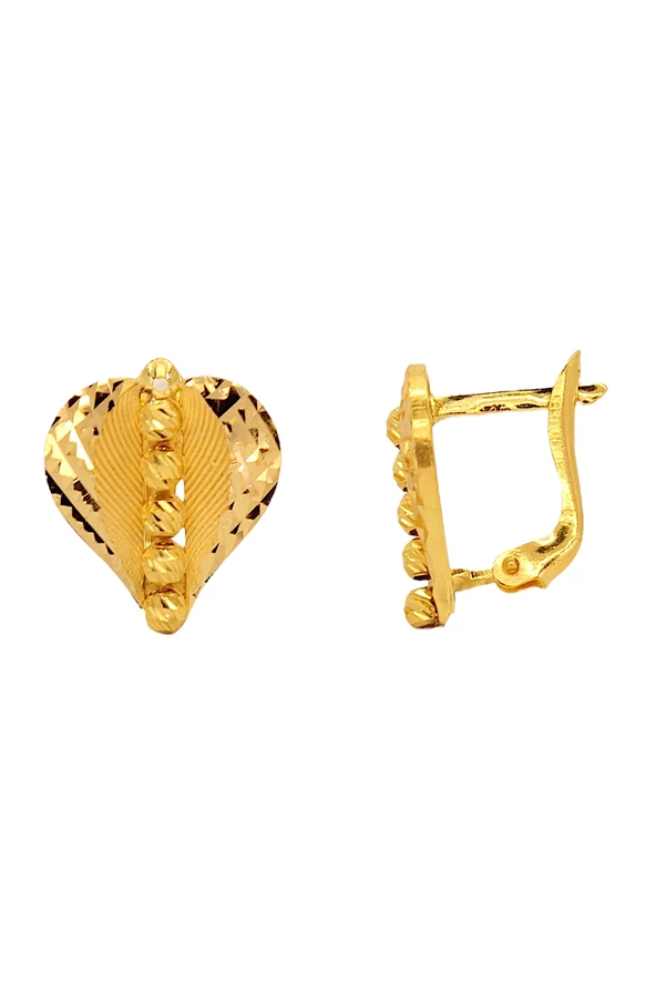 Cigold Taşsız Küpe 22 Ayar Altın 4.32 Gr OA-C1TB01028040