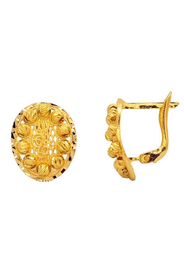 Cigold Taşsız Küpe 22 Ayar Altın 4.59 Gr OA-C1TB01028043