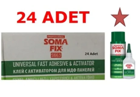 Somafix Soma Fıx 400ml+100gr Hızlı Yapıştırıcı 24 ADET