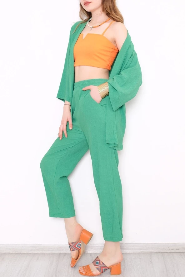 Gofre Kimono Alt -Üst Takım - 2