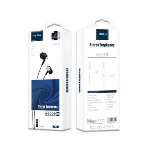 HEPU HP341 Stereo Kulak İçi Kablolu Kulaklık 3.5mm - 9