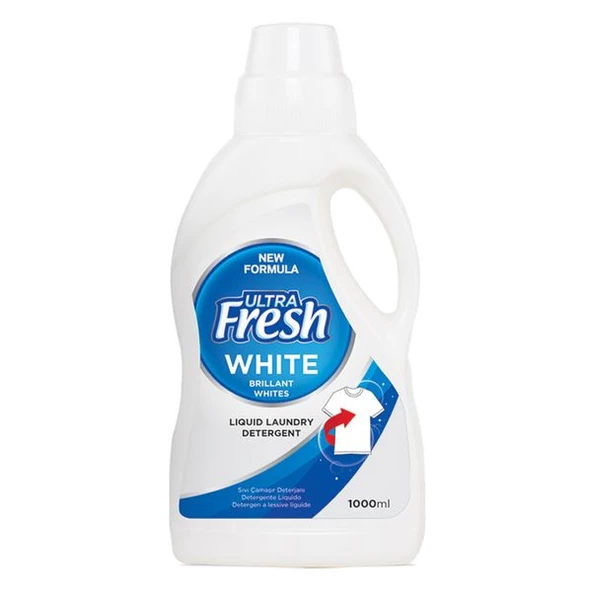 Ultra Fresh Sıvı Çamaşır Deterjanı Beyazlar 1000 ml
