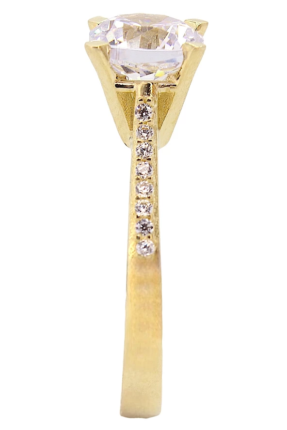Cigold Tektaş Yüzük 14 Ayar Altın 2,60 Gr OA-C11501028533 - 4