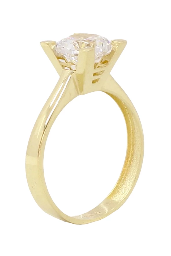 Cigold Tektaş Yüzük 14 Ayar Altın 1,45 Gr OA-C11101028557 - 2