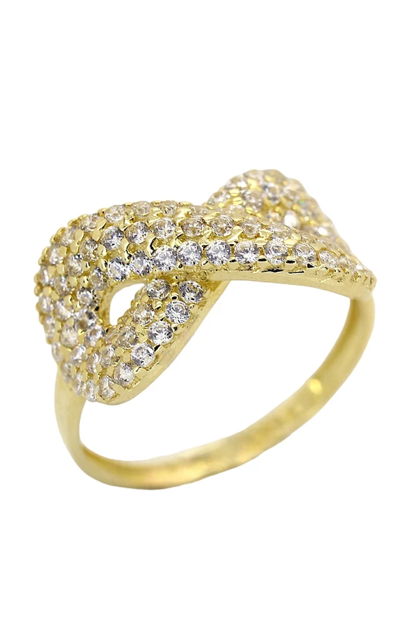 Cigold Taşlı Sonsuzluk Yüzük 14 Ayar Altın 2,72 Gr OA-C11601028634 - 2