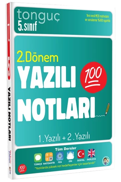5. Sınıf Zoru Bankası Tüm Dersler ve 2. Dönem Yazılı Notları - Tonguç Akademi - 3